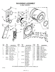 02 - Cabinet parts for Whirlpool Dryer LHE5530W1 / from AppliancePartsPros.com