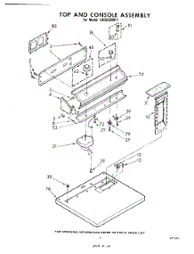 05 - Top And Console parts for Whirlpool Dryer LHE5530W1 / from AppliancePartsPros.com