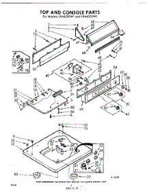 04 - Top And Console parts for Whirlpool Washer LXA6300W1 / from AppliancePartsPros.com