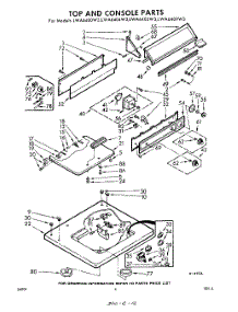 04 - Top And Console parts for Whirlpool Washer LWA6409W3 / from AppliancePartsPros.com