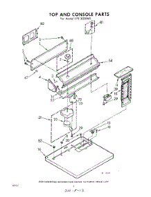 04 - Top And Console parts for Whirlpool Dryer LFE3000W0 / from AppliancePartsPros.com