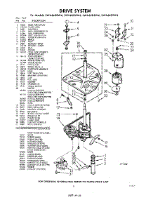 03 - Drive parts for Whirlpool Washer LWA6409W4 / from AppliancePartsPros.com