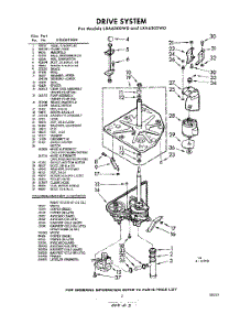 03 - Drive System parts for Whirlpool Washer LXA6305W0 / from AppliancePartsPros.com