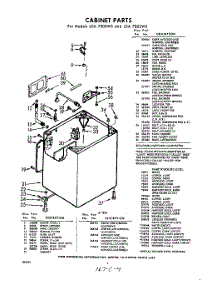 02 - Cabinet , Lit / Optional parts for Whirlpool Washer LDA7805W2 / from AppliancePartsPros.com