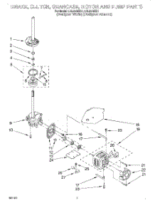04 - Brake, Clutch, Gearcase, Motor And Pump parts for Whirlpool Washer LSL9345EQ1 / from AppliancePartsPros.com