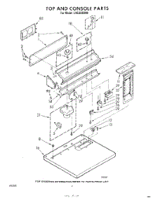 04 - Top And Console parts for Whirlpool Dryer LHE5800W0 / from AppliancePartsPros.com