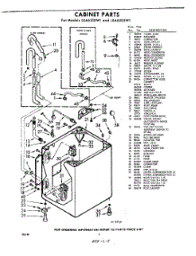 02 - Cabinet parts for Whirlpool Washer LXA6305W1 / from AppliancePartsPros.com