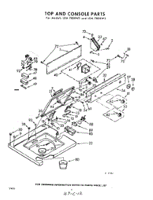 04 - Top And Console parts for Whirlpool Washer LDA7805W3 / from AppliancePartsPros.com