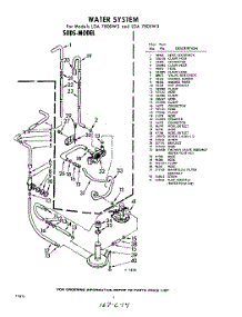 06 - Water System parts for Whirlpool Washer LDA7805W3 / from AppliancePartsPros.com