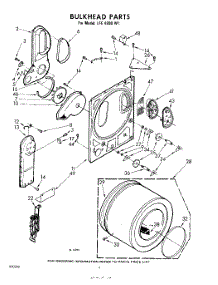 04 - Bulkhead parts for Whirlpool Dryer LFE4900W1 / from AppliancePartsPros.com