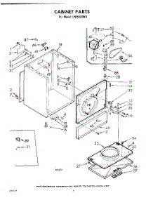 04 - Cabinet parts for Whirlpool Dryer LHE5920W0 / from AppliancePartsPros.com