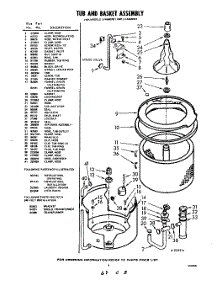 03 - Section parts for Whirlpool Washer LVA6605W1 / from AppliancePartsPros.com