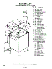 02 - Cabinet parts for Whirlpool Washer LDA7900W0 / from AppliancePartsPros.com