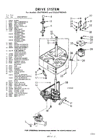03 - Drive parts for Whirlpool Washer LDA7900W0 / from AppliancePartsPros.com