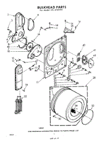04 - Bulkhead parts for Whirlpool Dryer LFE4930W0 / from AppliancePartsPros.com