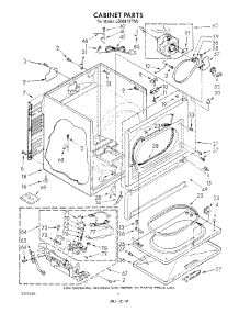 03 - Cabinet parts for Whirlpool Dryer LG6881XTF0 / from AppliancePartsPros.com