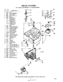 03 - Drive parts for Whirlpool Washer LDA7900W1 / from AppliancePartsPros.com
