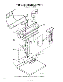 04 - Top And Console parts for Whirlpool Dryer LHE6400W0 / from AppliancePartsPros.com