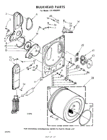 04 - Bulkhead parts for Whirlpool Dryer LFE4930W1 / from AppliancePartsPros.com