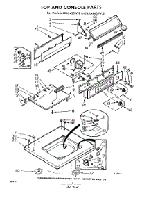 04 - Top And Console parts for Whirlpool Washer LXA6400W2 / from AppliancePartsPros.com