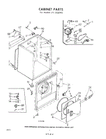 02 - Cabinet parts for Whirlpool Dryer LFE5520W0 / from AppliancePartsPros.com
