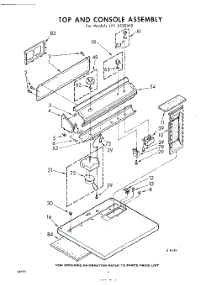 04 - Top And Console parts for Whirlpool Dryer LFE5520W0 / from AppliancePartsPros.com