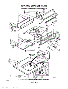 04 - Top And Console parts for Whirlpool Washer LXA6400W3 / from AppliancePartsPros.com