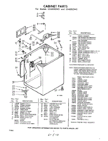02 - Cabinet parts for Whirlpool Washer LDA8005W0 / from AppliancePartsPros.com