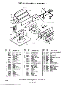 04 - Top And Console Assembly parts for Whirlpool Washer Dryer Combo LTE7800W1 / from AppliancePartsPros.com
