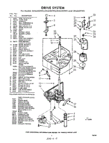 03 - Drive parts for Whirlpool Washer LXA6404W0 / from AppliancePartsPros.com