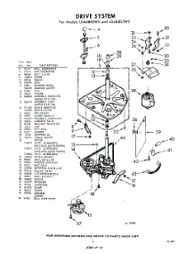 03 - Drive parts for Whirlpool Washer LDA8800W0 / from AppliancePartsPros.com
