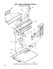 04 - Top And Console parts for Whirlpool Dryer LFE5700W0 / from AppliancePartsPros.com