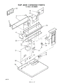 04 - Top And Console parts for Whirlpool Dryer LHE6600W1 / from AppliancePartsPros.com