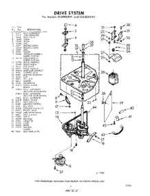 03 - Drive parts for Whirlpool Washer LDA8800W1 / from AppliancePartsPros.com