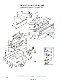 04 - Top And Console parts for Whirlpool Washer LDA8800W1 / from AppliancePartsPros.com