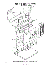 04 - Top And Console parts for Whirlpool Dryer LFE5800W0 / from AppliancePartsPros.com
