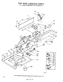 04 - Top And Console parts for Whirlpool Washer LDA8800W2 / from AppliancePartsPros.com
