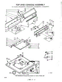 04 - Top And Console parts for Whirlpool Washer LWA6600W3 / from AppliancePartsPros.com