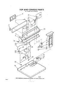 02 - Top And Console parts for Whirlpool Dryer LFE5920W0 / from AppliancePartsPros.com
