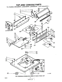 04 - Top And Console parts for Whirlpool Washer LXA6405W1 / from AppliancePartsPros.com