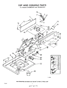 04 - Top And Console parts for Whirlpool Washer LDA8800W3 / from AppliancePartsPros.com