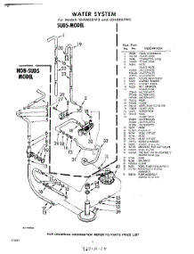 06 - Water System parts for Whirlpool Washer LDA8800W3 / from AppliancePartsPros.com