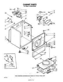 04 - Cabinet parts for Whirlpool Dryer LG7001XKW0 / from AppliancePartsPros.com