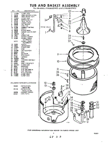 03 - Section parts for Whirlpool Washer LVA6665W0 / from AppliancePartsPros.com