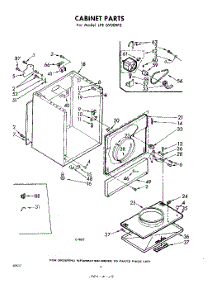 04 - Cabinet parts for Whirlpool Dryer LFE6900W0 / from AppliancePartsPros.com