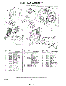 06 - Bulkhead parts for Whirlpool Dryer LE6680XKW0 / from AppliancePartsPros.com