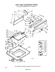04 - Top And Console parts for Whirlpool Washer LDA8805W0 / from AppliancePartsPros.com