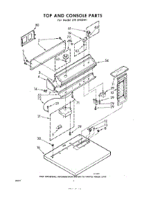 02 - Top And Console parts for Whirlpool Dryer LFE6900W1 / from AppliancePartsPros.com