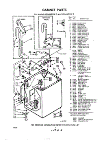 02 - Cabinet parts for Whirlpool Washer LXA6405W3 / from AppliancePartsPros.com