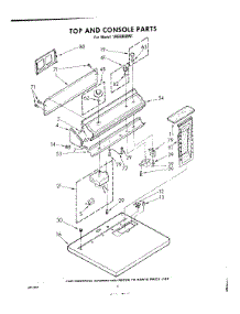 04 - Top And Console parts for Whirlpool Dryer LHE6900W1 / from AppliancePartsPros.com